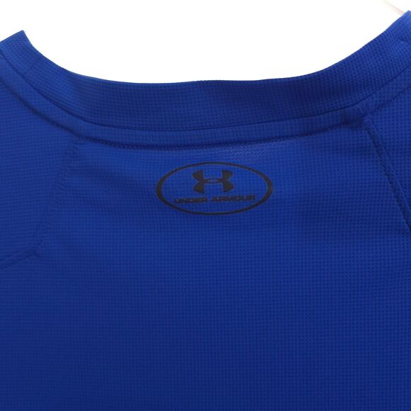 Under Armour Shirt Mens 2XL XXL HeatGear Fitted Activewear Blue L/S Free Ship - Picture 8 of 10